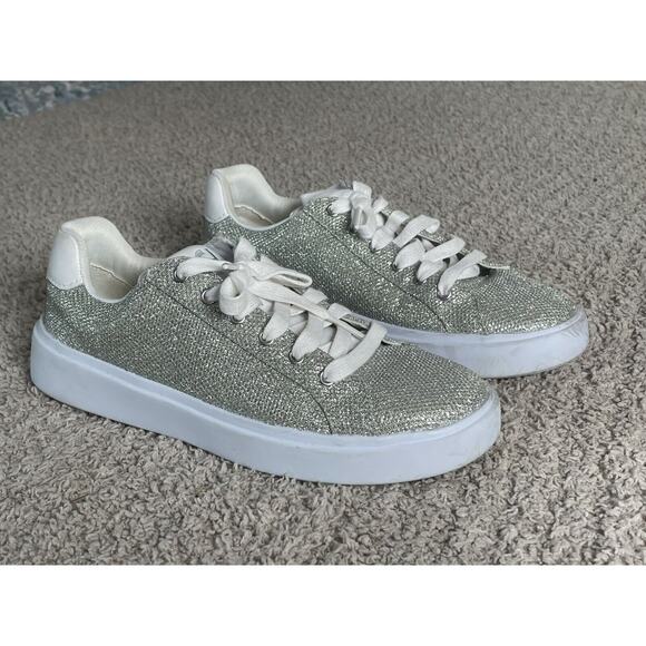 Cole Haan Shoes - Cole Haan Women's Grand Crosscourt Silver Glitter Sneaker Size 5.5
